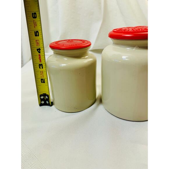 Antique French Country Style Stoneware Butter Crock No 2  Vintage French Stoneware